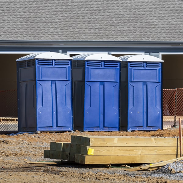 how do you dispose of waste after the portable toilets have been emptied in Le Roy